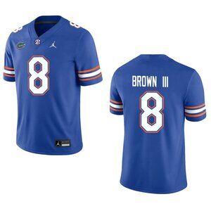 Mens Youths Optional Item For Vernell Brown III Blue Stitched Jersey Vapor